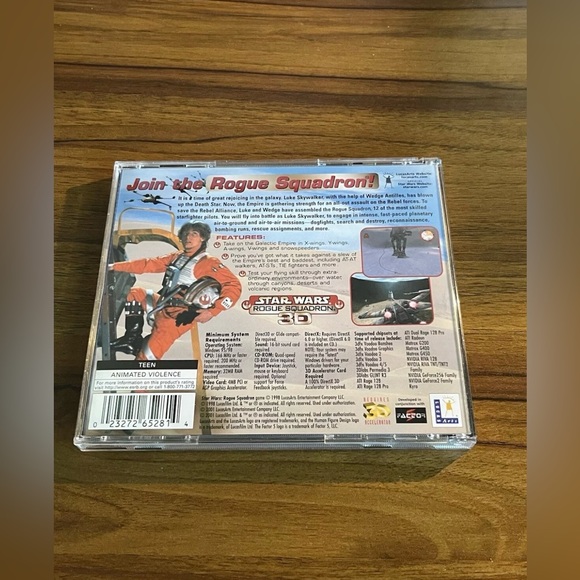 LucasArts Star Wars: Rogue Squadron 3D (PC, 1998) Vintage Big Box - Picture 4 of 5